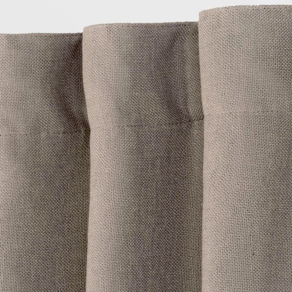 Linen Curtains Black Out Stone 108”x50”. 
Price for One panel (Eight available)